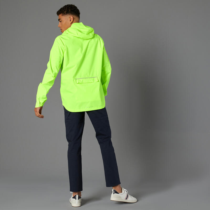 Regenjas voor op de fiets 120 zichtbaarheid fluogeel | BTWIN Decathlon.nl