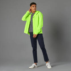 100 Men's Waterproof Urban Cycling Jacket - Neon Yellow