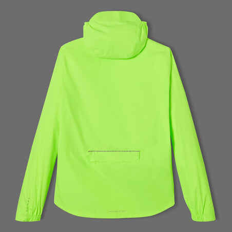 100 Men's Waterproof Urban Cycling Jacket - Neon Yellow