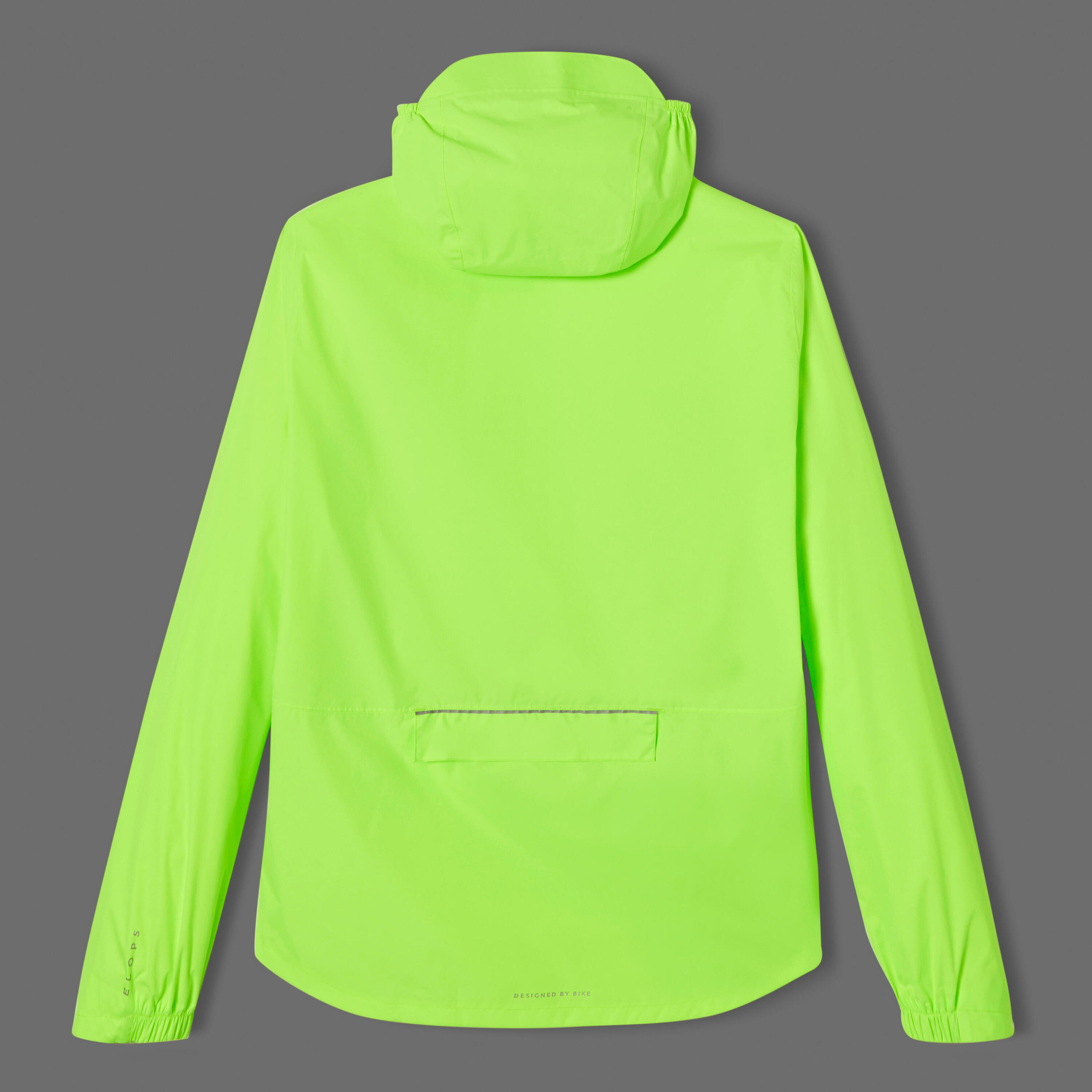 100 Men's Waterproof Urban Cycling Jacket - Neon Yellow 18/29