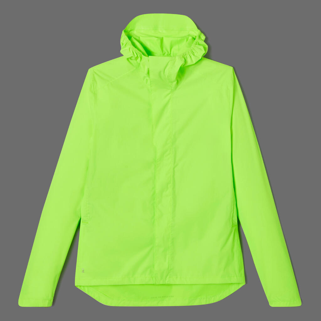 100 Men's Waterproof Urban Cycling Jacket - Neon Yellow