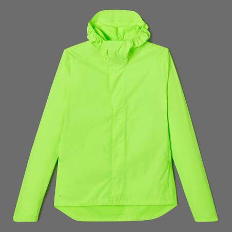 100 Jaket Bersepeda Perkotaan Tahan Air - Kuning Neon