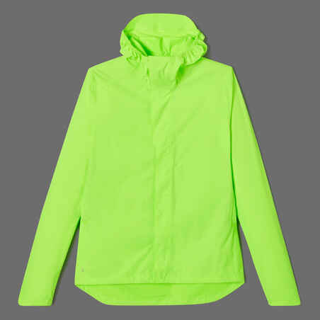 100 Men's Waterproof Urban Cycling Jacket - Neon Yellow