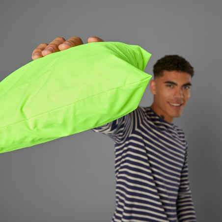 100 Men's Waterproof Urban Cycling Jacket - Neon Yellow