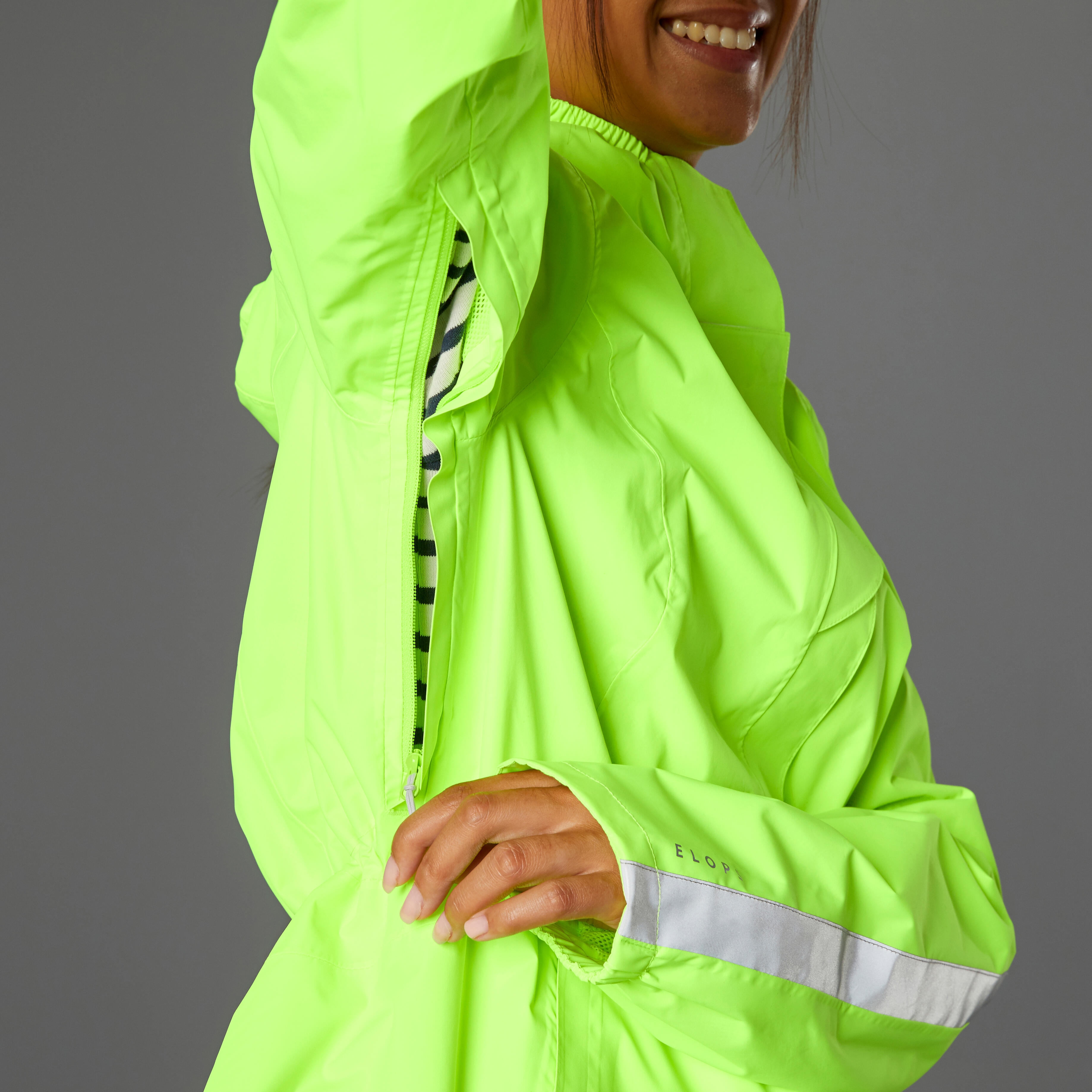 560 FEMME VISIBILITÉ EPI JOUR et NUIT JAUNE FLUO PLUIE VESTE VELO VILLE