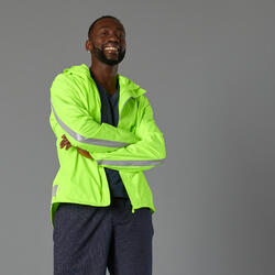 Giacca impermeabile ciclismo uomo 560 DPI giallo fluo