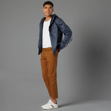 500 Waterproof City Cycling Jacket - Navy