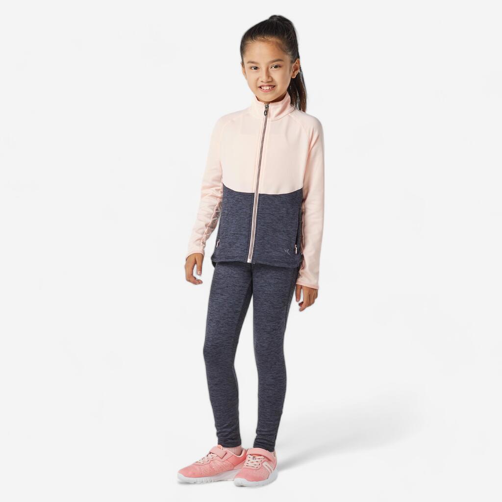 Survêtement enfant respirant - S500 gris foncé et rose