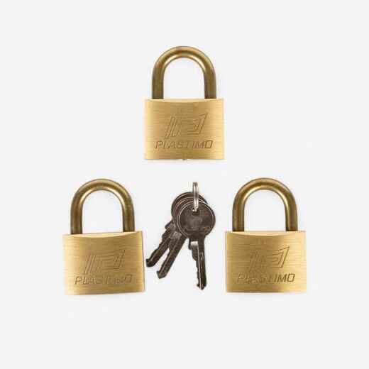 
      Marine Padlocks Brass 40 mm Pack of 3
  