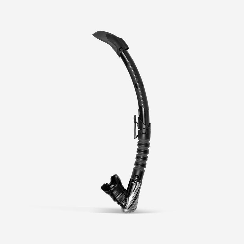 Tubo Snorkel Buceo Botella Aqualung Zephyr Flex Adulto Negro