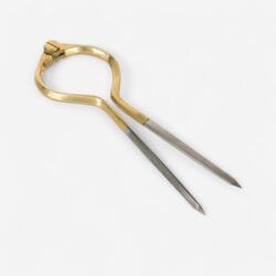 Compas Pointe Sèche Lyre bateau laiton