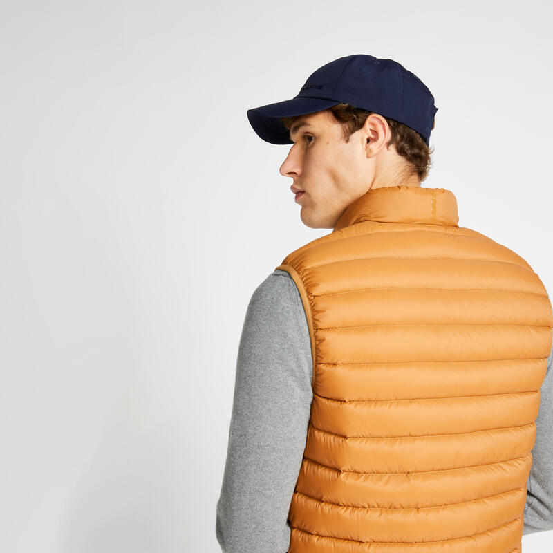 Dons bodywarmer voor golf heren MW500 geelbruin