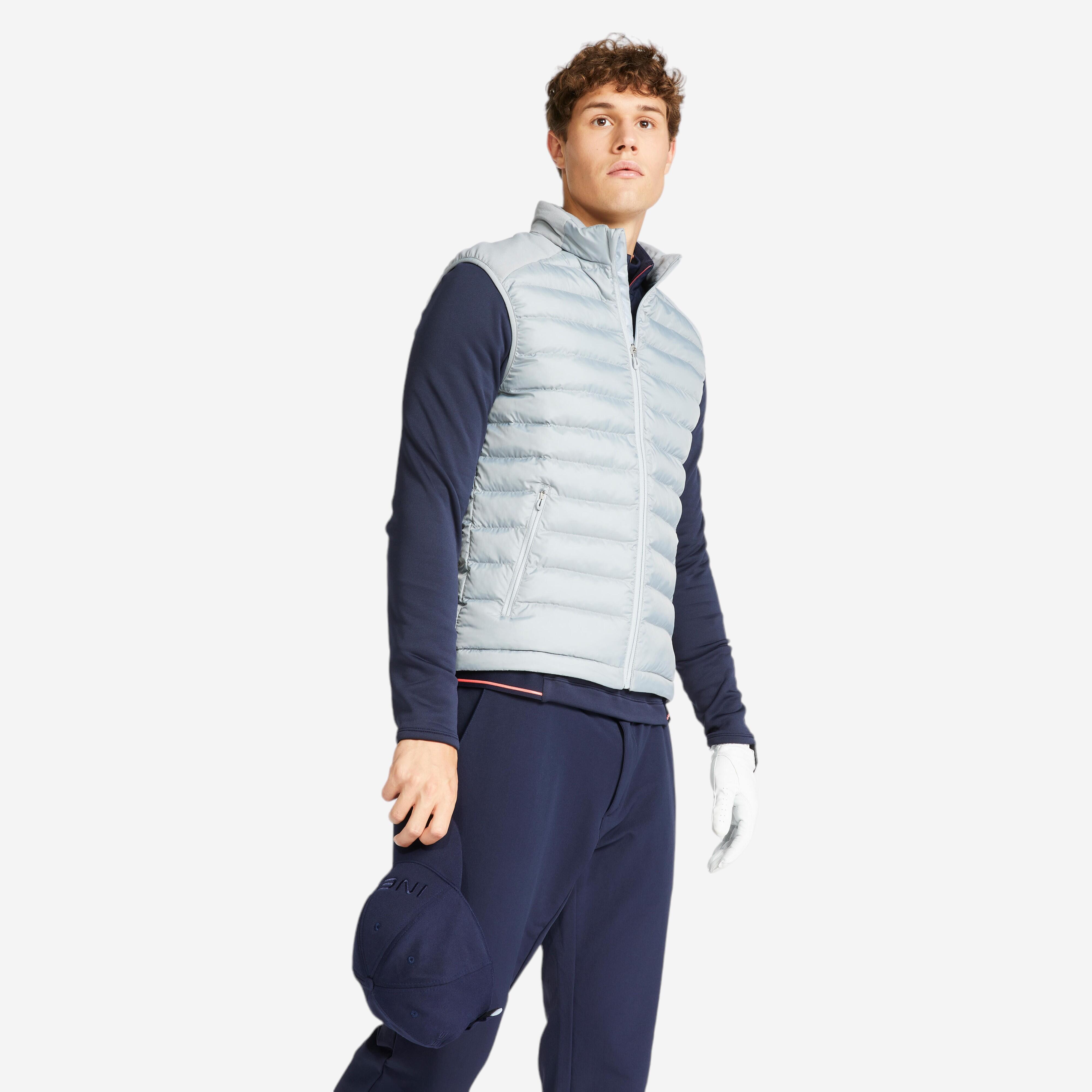 Men Golf Sleeveless Down Jacket 500 Blue