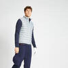 Chaleco Acolchado Golf CW500 Hombre Gris Acero Invierno