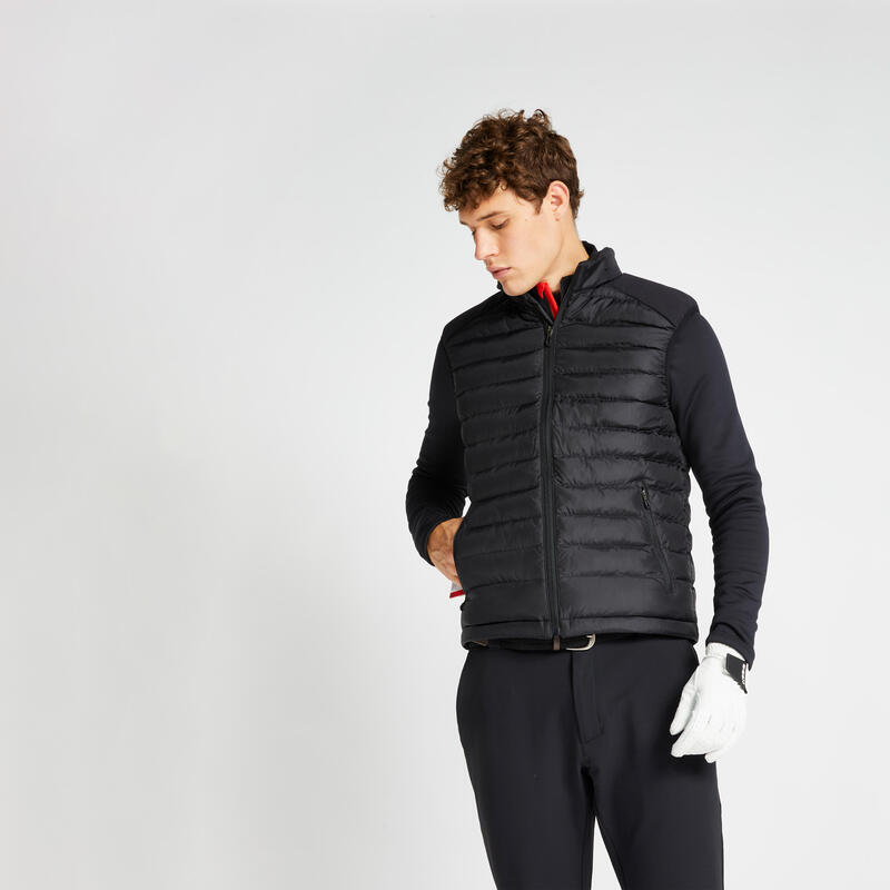 Doudoune sans manches de golf hiver homme CW500 noire