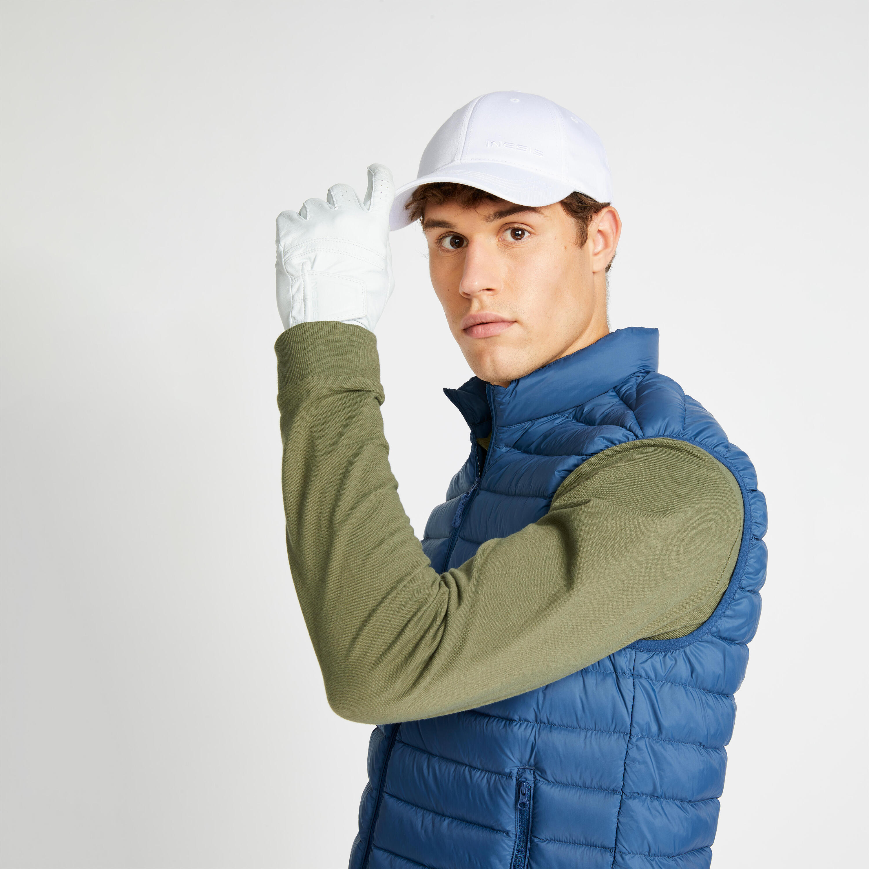 Men's golf sleeveless down jacket - MW500 blue 6/18