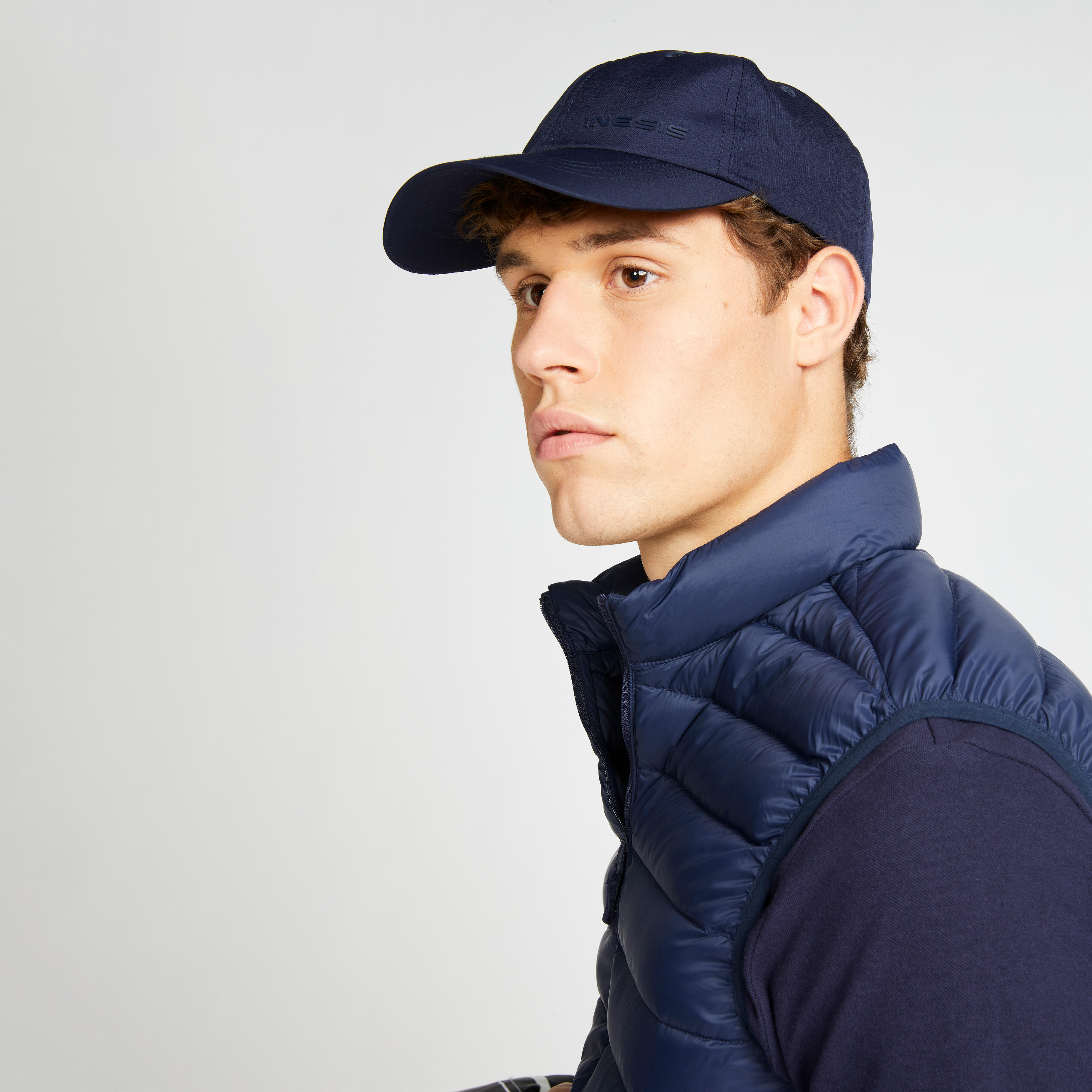 Veste de golf en duvet sans manches ultralégère homme - MW 500 bleu marine - INESIS