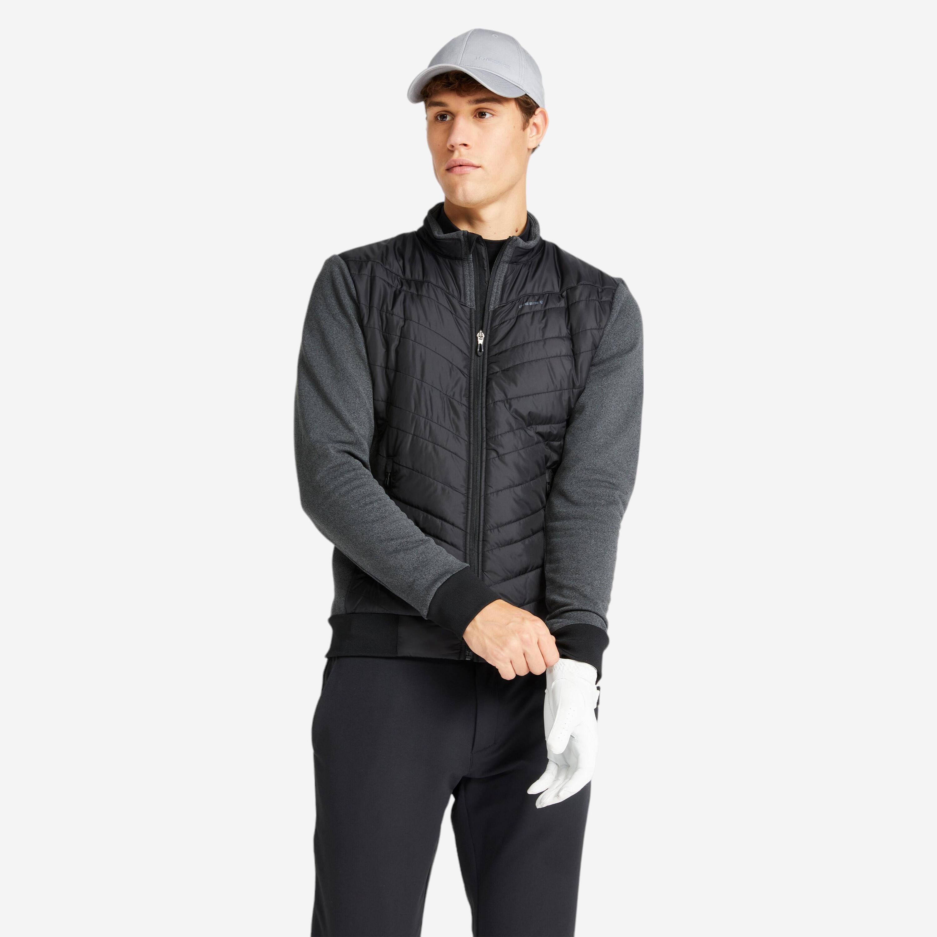 INESIS Men's Golf Winter Down Jacket CW500 -Black
