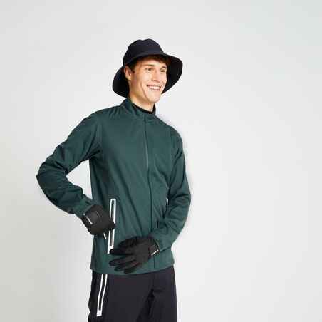 Zelena moška vodoodporna jakna za golf RW500
