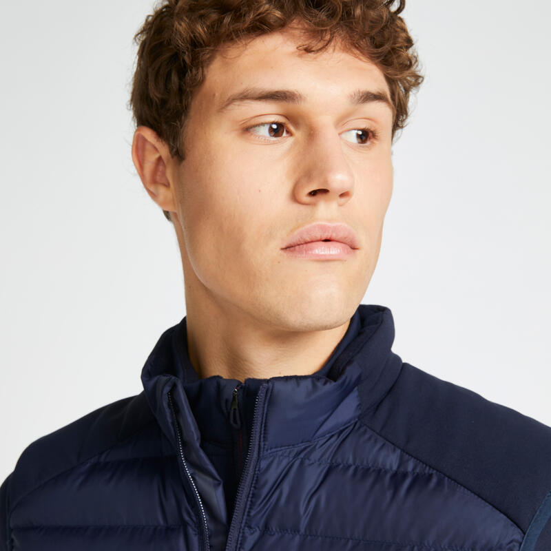 Men's golf winter sleeveless padded jacket CW500 navy blue Decathlon