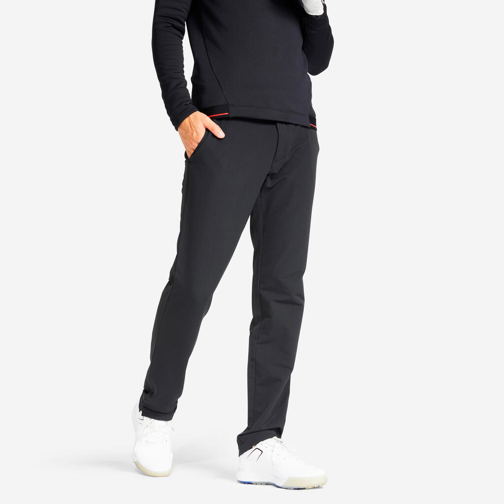 Pantalone za golf CW500 zimske muške - sive
