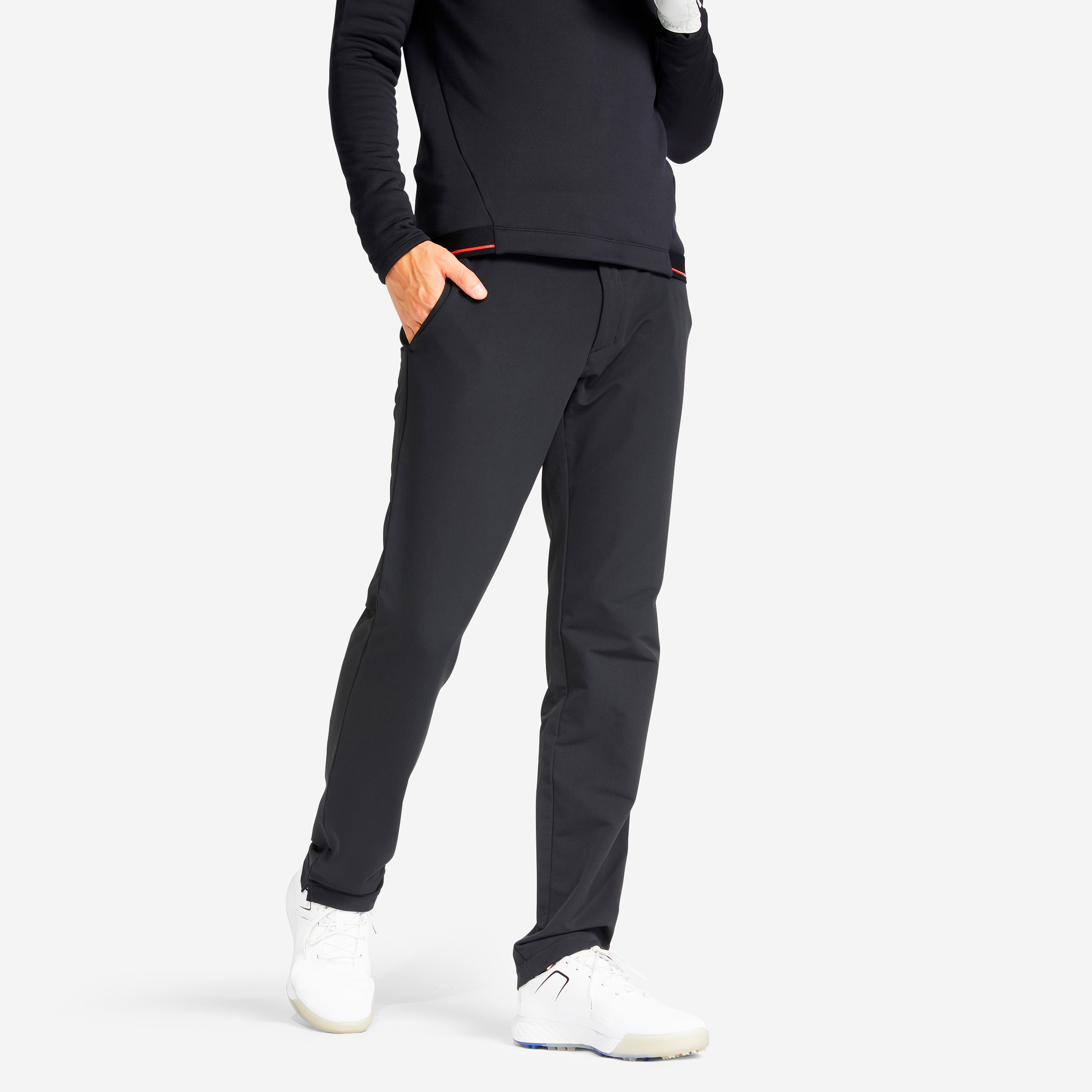 PANTALON DE GOLF DE PLUIE IMPERMÉABLE HOMME RW500 NOIR pour les clubs et  collectivités