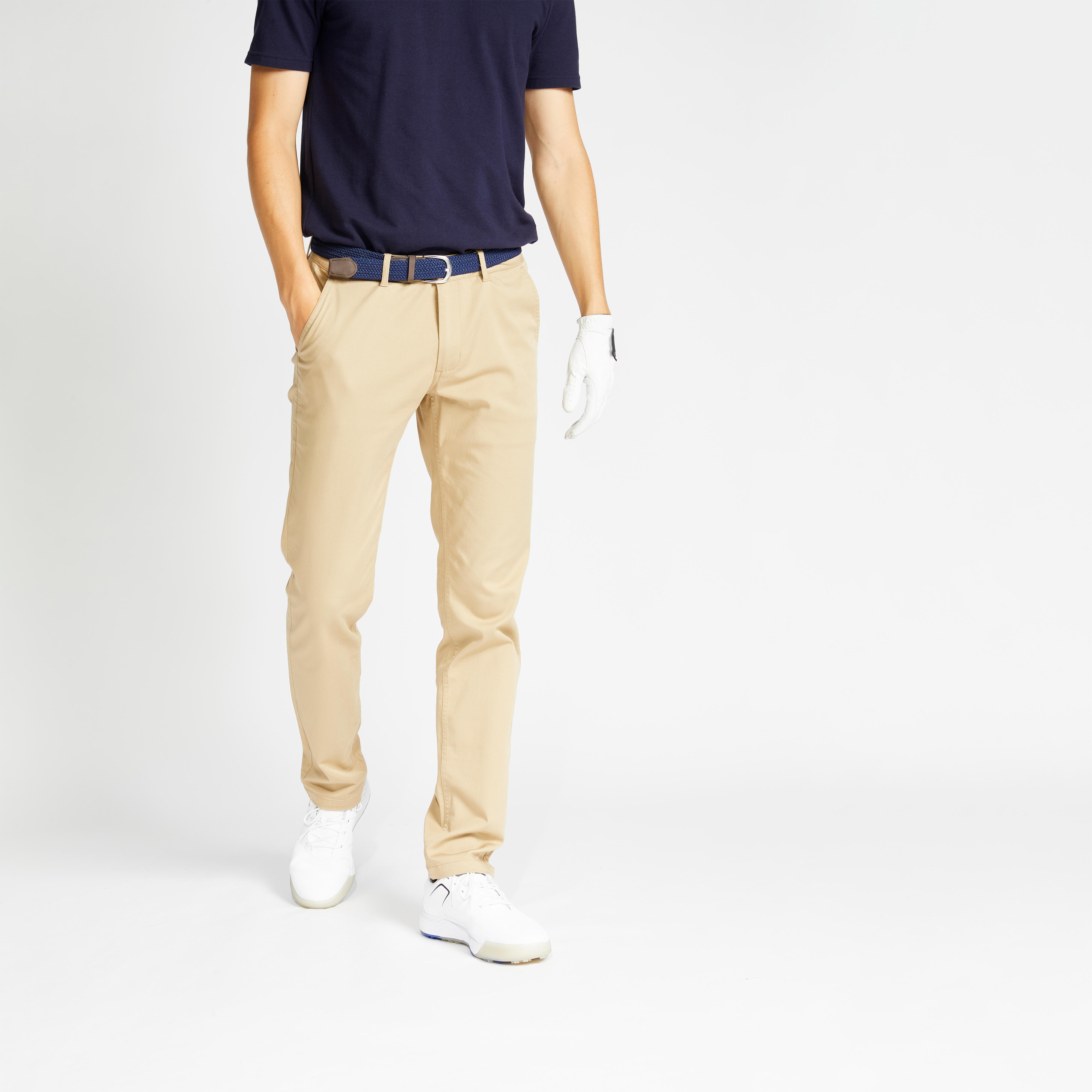 TechPro Textured Casual Khakis In Beige  Nadal Fit Hector