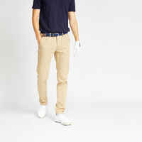 MEN'S GOLF TROUSERS - MW500 BEIGE