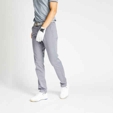 Sive moške hlače za golf MW500