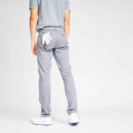 Men's golf trousers - MW500 grey