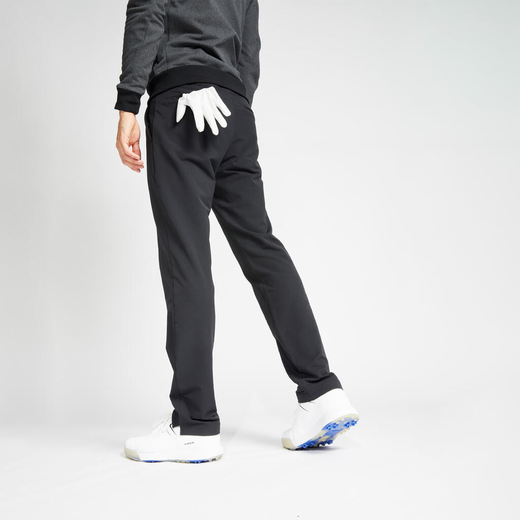 Pánske zimné golfové nohavice CW500 sivé