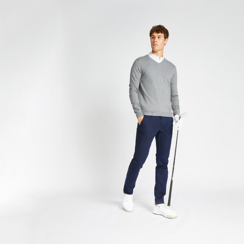 PANTALÓN GOLF HOMBRE - MW500 AZUL MARINO