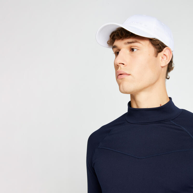 Camiseta térmica golf cuello alto Hombre CW500 azul marino