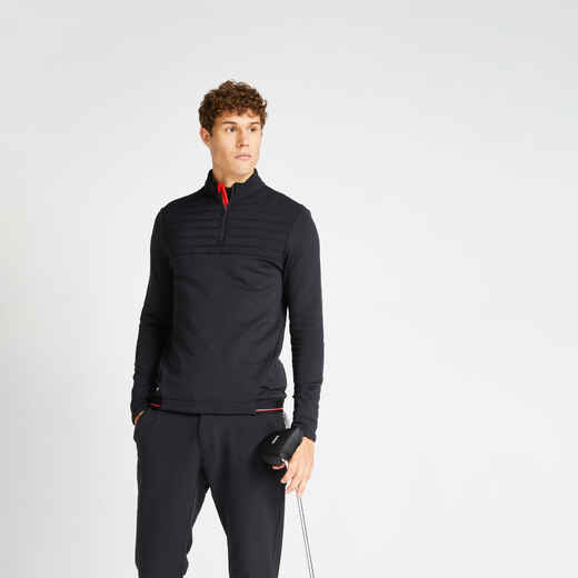
      Vyriškas flisinis golfo džemperis „CW500“, juodas
  