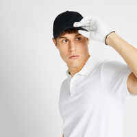 Men's golf short-sleeved polo shirt MW500 white