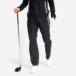 PANTALON DE GOLF DE PLUIE IMPERMÉABLE HOMME RW500 NOIR