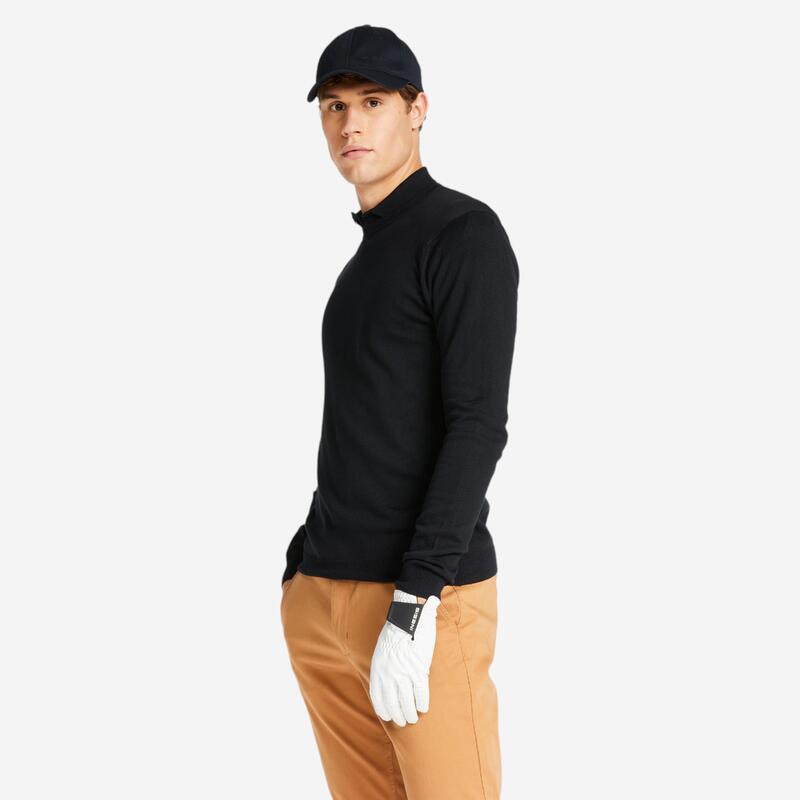 Pull de golf col rond homme MW500 noir