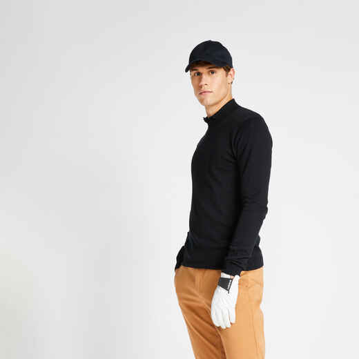 
      Vīriešu golfa pulovers ar apaļu kakla izgriezumu “MW500”, melns
  