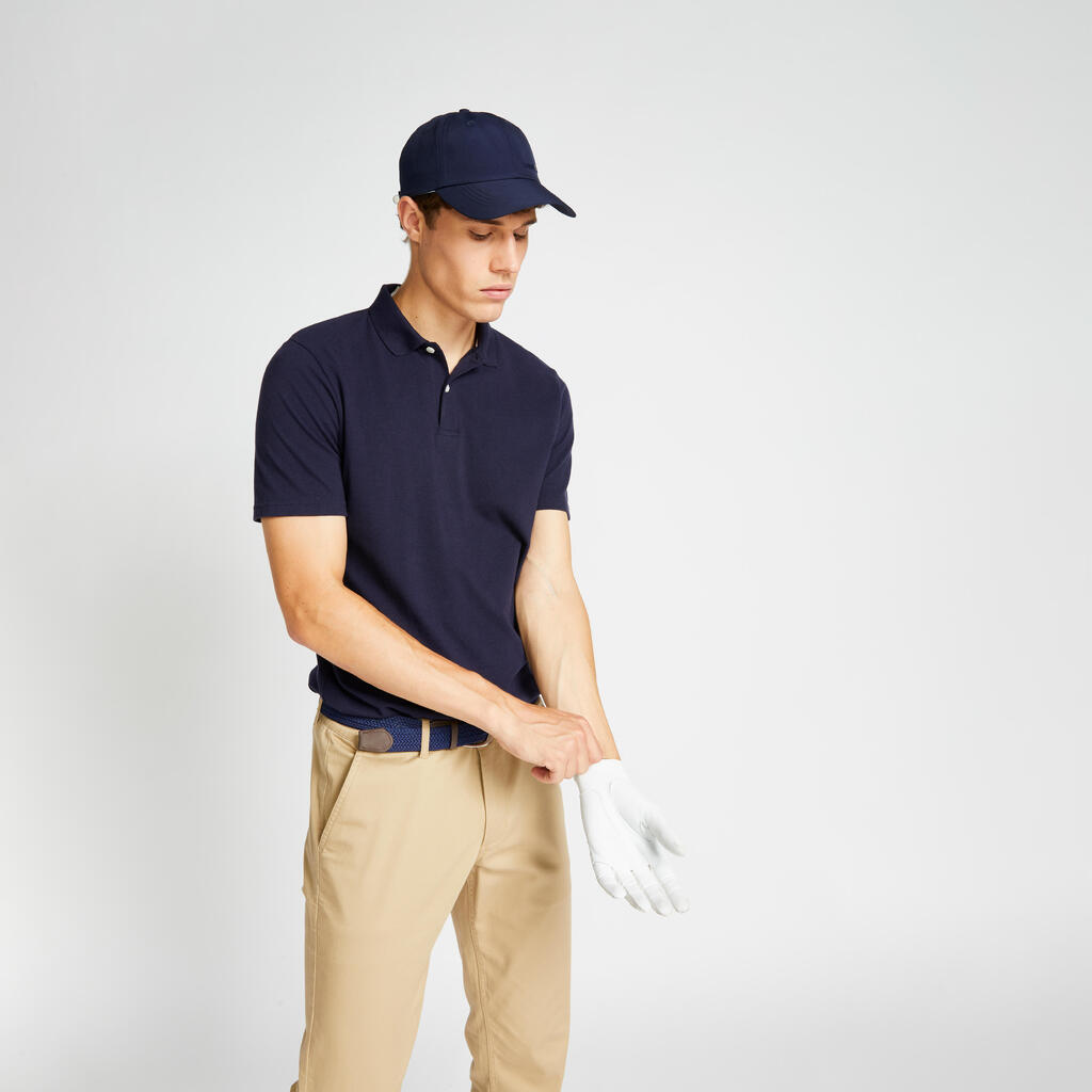 Polo de golf manches courtes homme MW500 blanc