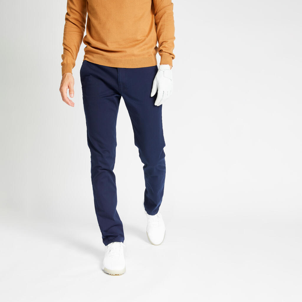 Pantalon chino golf Homme - MW500 pétrole