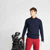 Men's golf crew neck pullover MW500 navy blue