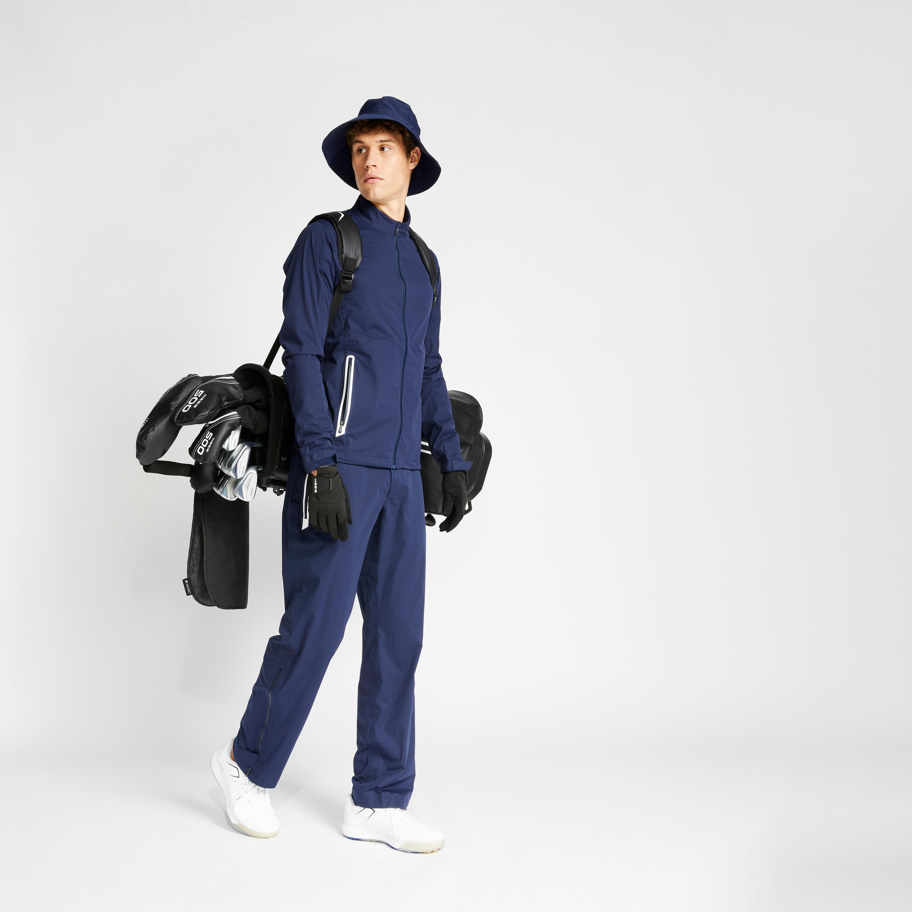 Pantalón golf lluvia Hombre Inesis RW500 azul marino 2/8