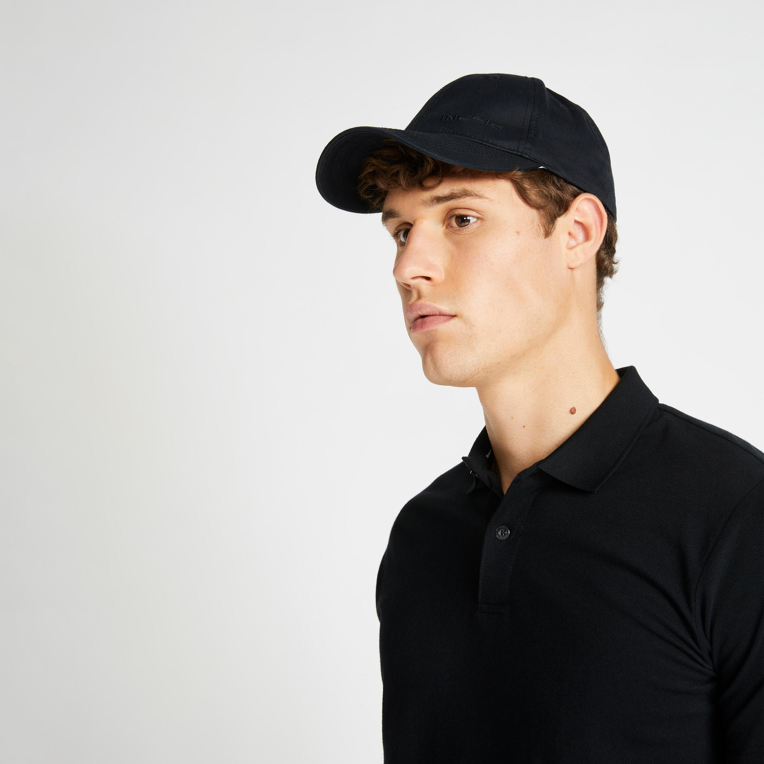 Polo de golf manches courtes homme MW500 noir 6/63