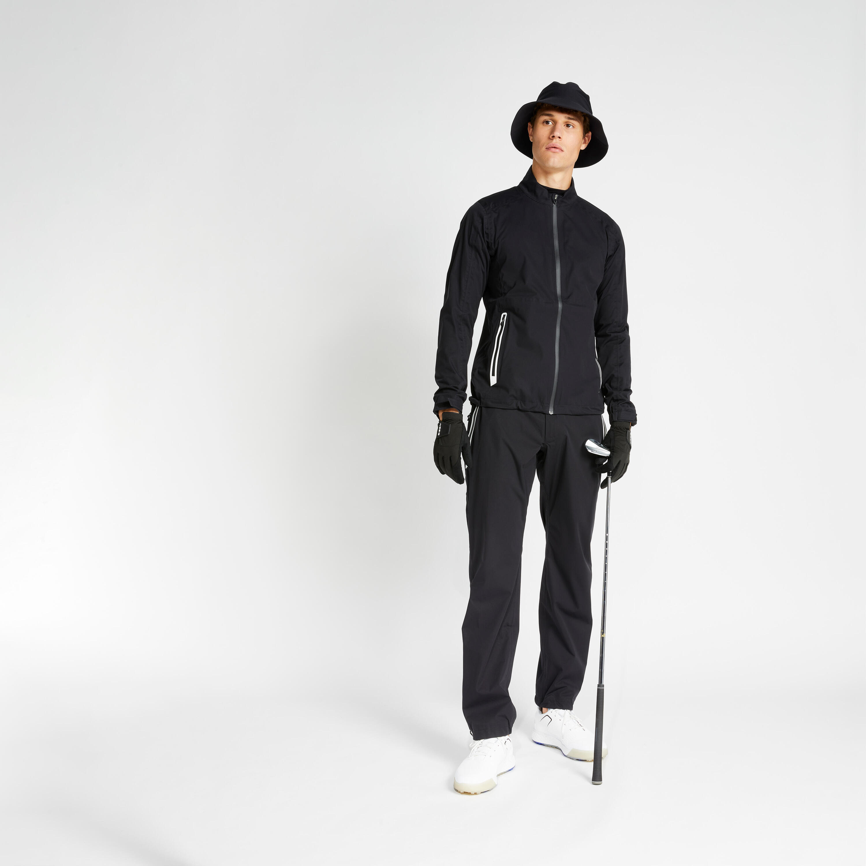 Pantalón golf lluvia Hombre Inesis RW500 negro 2/6