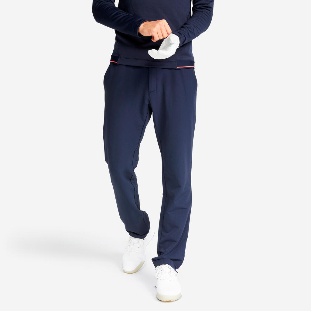 Pánske zimné golfové nohavice CW500 sivé