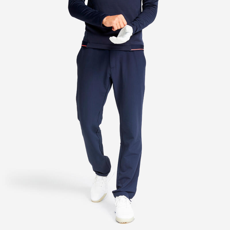 Pantalon golf CW500 Vreme rece Bleumarin Bărbați