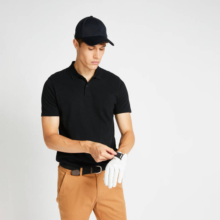 Men Golf Polo T-Shirt 500 Black