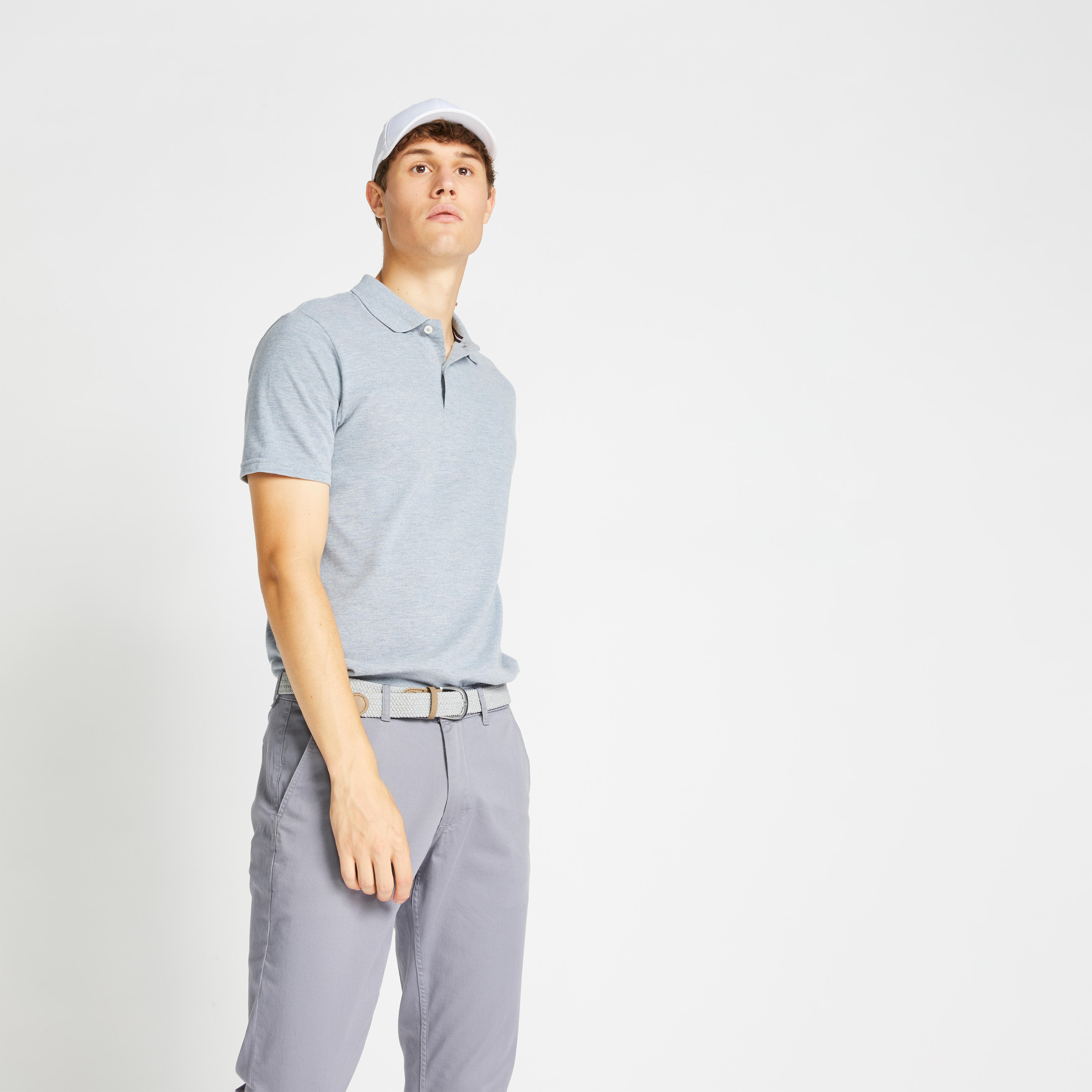 Camiseta Polo Manga Corta Golf Hombre Gris - Decathlon