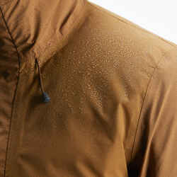 Men's 3-in-1 Waterproof Travel Trekking Jacket Travel 500 Down -10°C - Camel