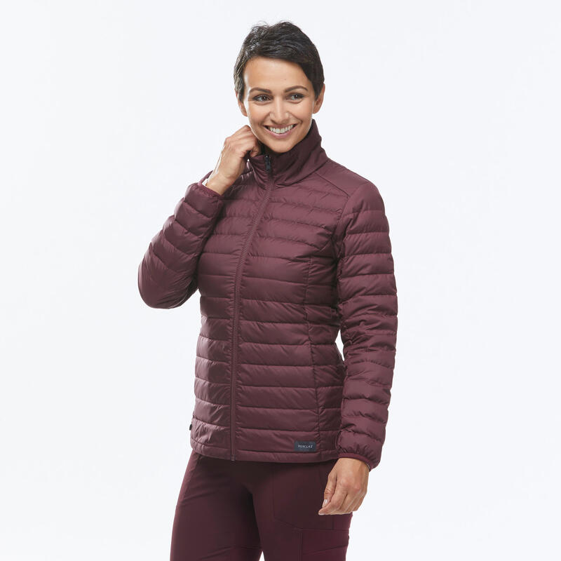 Veste 3en1 imperméable de trek voyage - Travel 900 compact -10° - Marine - Femme